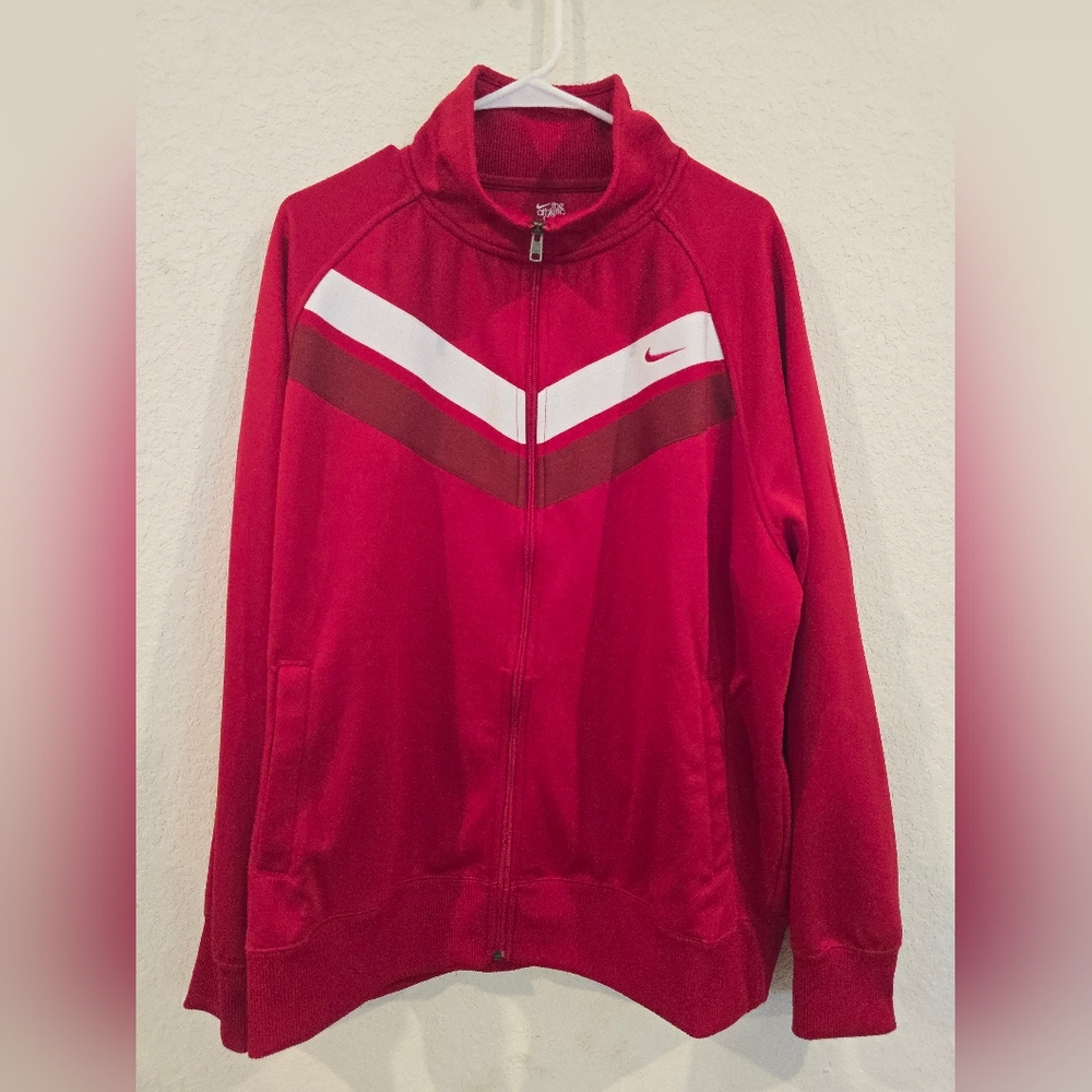 Nike The Atletic Dept. Dark Red Men's Zip-Up Jacket XXL